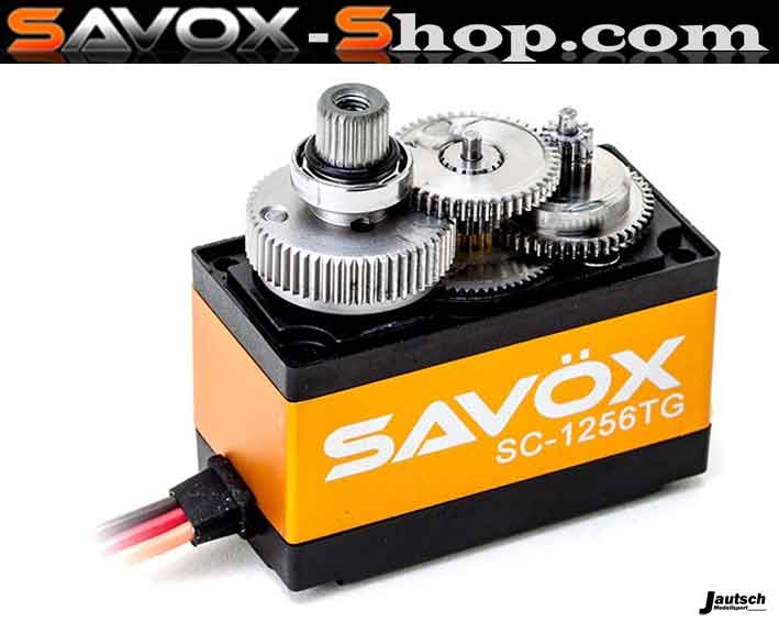 SAVÖX Digital Servo SC-1256TG mit Titangetriebe und Kugellagern SC-1256TG 